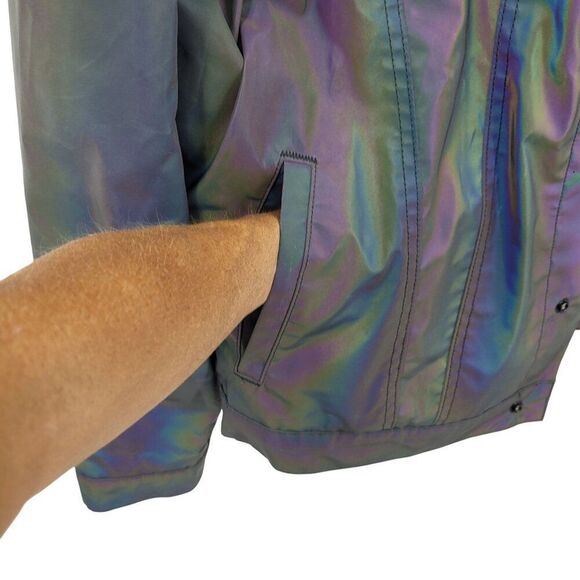 Cult Of Individuality Reversible Type II Denim Jacket Oil Slick Iridescent XL - Picture 9 of 16
